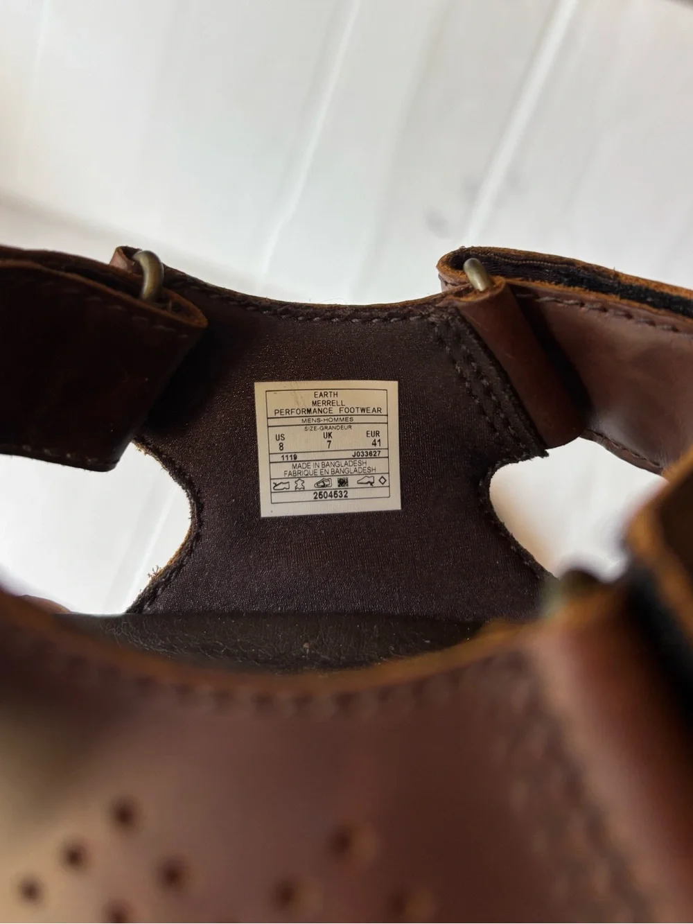 Merrell  Strap Leather Men Sandals Sz. 8